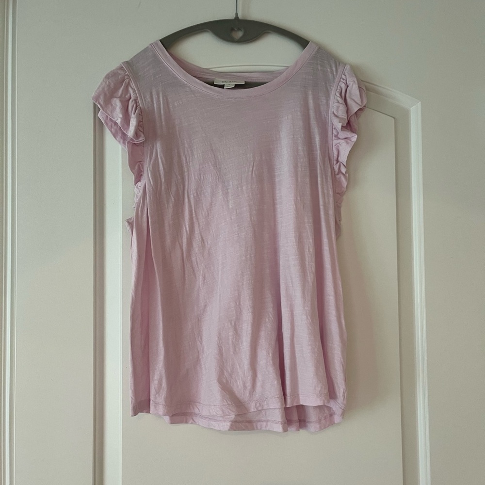 Light Pink Short Sleeve Women's Top